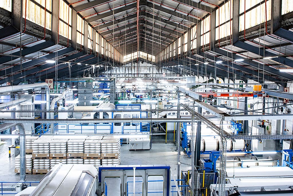 Romatex factory floor in Cape Town, South Africa