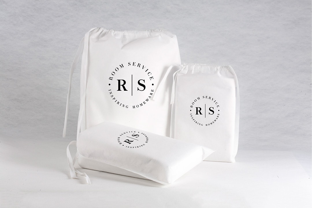 Romatex products with the Room Service shop logo